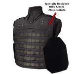 The Defender Custom Full Molle Load Bearing Vest with Rifle Plate Pockets / External Vest Carrier 