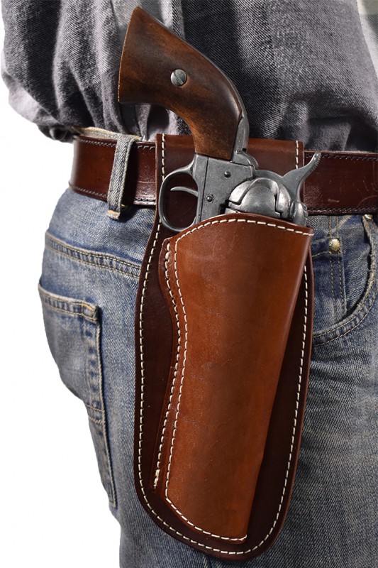  Colorado Leather Revolver Holster - Fits 4 Barrel  Single Action Revolvers